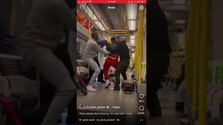 Mr Boris Becker pretends to fall on the train and starts dancing whining waist