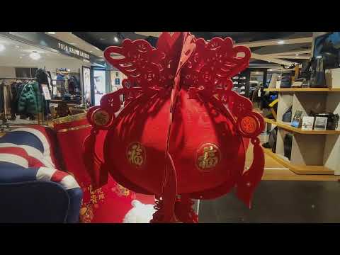 Chinese New Year in Taipei Mall中國年台北商城裡的年味