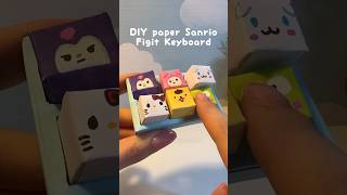 Sanrio Keyboard✨ #kawaii #sanrio #diy #papercraft #kuromi #melody#craft #handmade #hellokitty