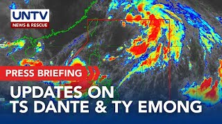 Press Briefing: Updates on TS Dante & TY Emong & Habagat at 11AM | July 24, 2025 (Thurs)