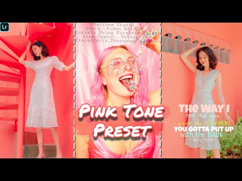 Pink Tone Preset  |Lightroom Adobe Preset Tutorials | Free Preset In DNG |Mobile Lightroom Preset