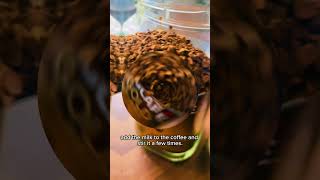How to make foamy coffee ? #youtubeshorts #tips101 #ytshorts #shortsviral #shortsfeed #coffee #tips