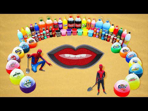 How to Make Lips and Teeth with Orbeez, Balloons of Soda, Fanta, Pepsi, Coca Cola & Mentos