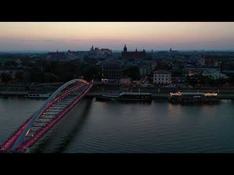 City Horizon And Symbols of Faith (View From Kraków's Southern District of Podgórze)