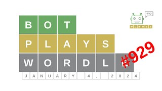 Jan 4, 2024 - Bot plays Wordle #929 - How to guess today's word? Answer, hints, solution