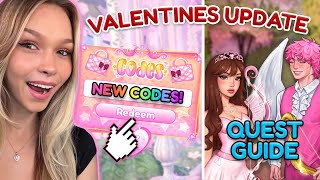 Valentines Update OUT NOW *ALL CODES* + QUEST GUIDE AND NEW ITEMS!