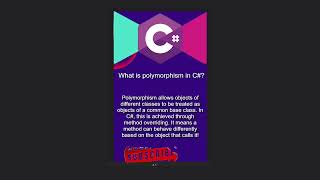 What is polymorphism?  #polymorphism #csharp #interview #job #questionsanswers #wpf #dotnet #dev