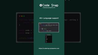 Transform your code imto visual masterpieces ! 🎨 #codeart #coding #codeshare #codesnap