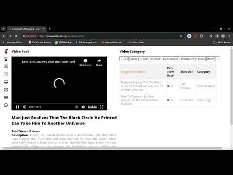 How to Earn up to N3000 or $10 daily watching Youtube videos on Grow Social Platform