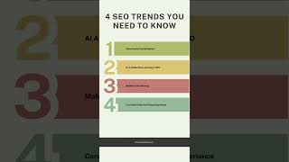 4 SEO TRENDS YOU NEED TO KNOW!