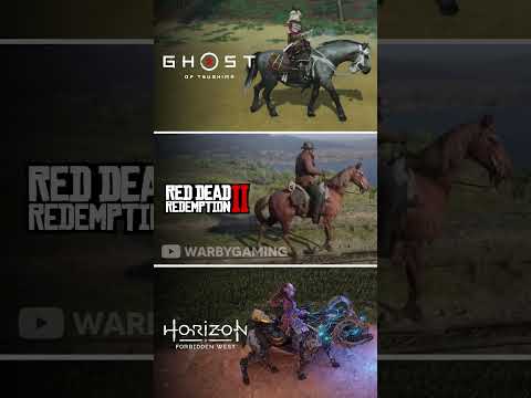 Ghost of Tsushima vs RDR2 vs Horizon Forbidden West | Horse Physics