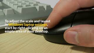 How to Adjust display resolution, Scale and Layout in Windows Laptop Settings