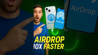 STOP Using AirDrop Wrong! Wired AirDrop = 10X Faster 🚀 #iphonetips #airdrop  #ios26  #iphone17