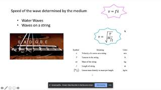 Wave Speed in Different Medium