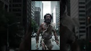 Stone Age Man Wakes in the Future #AI #StoneAge #FutureMan #TimeTravel #AIFilm #SciFiShort