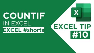 COUNTIF Formula in Excel - Count values in a table - Excel Tip #10 #shorts