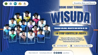 DAY 1 - WISUDA PROGRAM SARJANA, MAGISTER, DAN DOKTOR KE-136 | UIN SYARIF HIDAYATULLAH JAKARTA