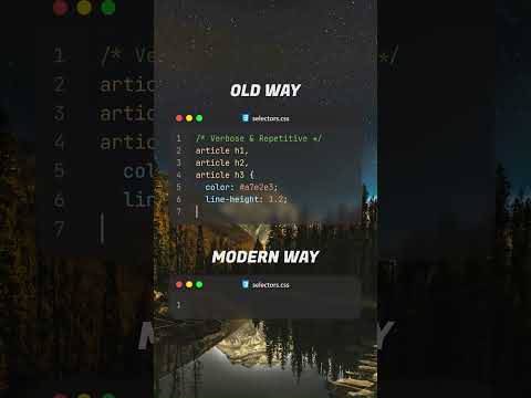 🔥Old Way vs Modern Way of CSS Selection