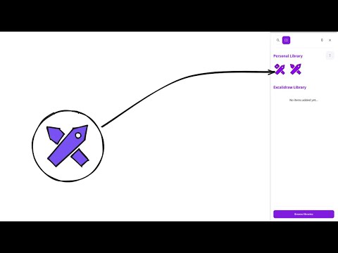 3 Easy Steps to Add Shapes to Your Excalidraw Personal Library!