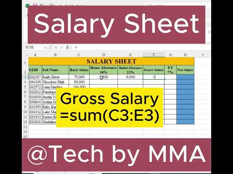 Mastering Salary Sheets in Excel | Quick Tips!