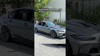 This guy bought wreck m3 #carrestoration #fixingcars #Autorepair #bmw #m3 #vehicle #viral #fyp