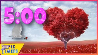 5 Minute Music Valentine's Day Timer with Hearts!