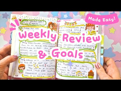 Weekly Review and Weekly Goals Made Easy! - Journaling and Manifestation for a Productive Week!