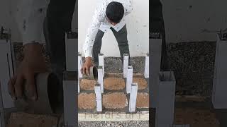 Building a miniature model of a dream house with cement. Full steps like in real life!