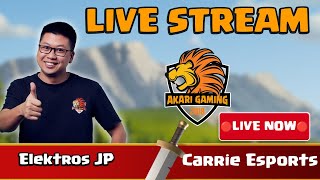 🔴 [LIVE STREAM]🔴Carrie Esports and Elektros JP | EL | TH17 | Clash of Clans | Akari Gaming