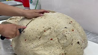 Multigrain nuts steamed buns, taro steamed buns making skills /老麵雜糧饅頭,芋頭饅頭大量製作-Taiwan Street Food