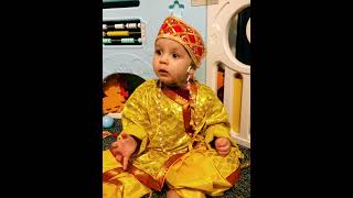 Happy Krishna Janmashtami 2022 | Cute video | Cute siblings dressed as little Krishna
