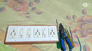 Three sokect and three switch connection