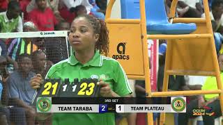 HIGHLIGHT OF #BADMINTON GAME BETWEEN TEAM #PLATEAU VS  TEAM #TARABA