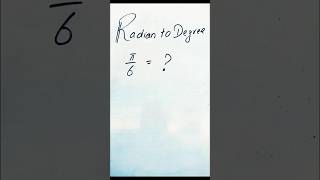 Convert Radian to Degree