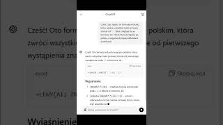 Pokaż wszystkie znaki po lewej stronie od danego znaku Excel