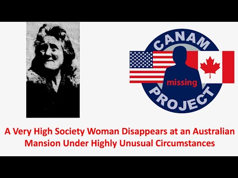 Missing 411 David Paulides Presents An Australian High Society Lady Vanishes into A Swamp