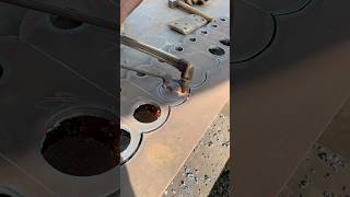 Wow amazing iron cutting with gas cutter machine #shorts #gascutting