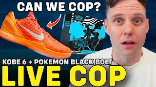LIVE COP: KOBE 6 PROTRO TOTAL ORANGE & POKEMON BLACK BOLT