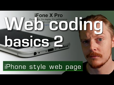 Web coding basics 2 - iPhone style web page