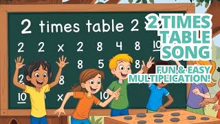 2 Times Table Song for Kids | Fun & Easy Multiplication! I Learn Math I Math Song