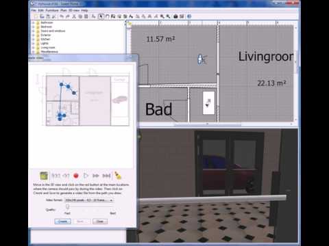 Creating Video of plan house | Tutorial 3 | Sweet Home 3D | TrillCORE