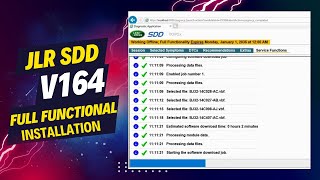 Installation JLR SDD V164 Land Rover Jaguar Full Functional Software