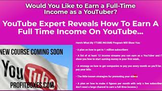 YouTube Income Course - Plus Bonuses