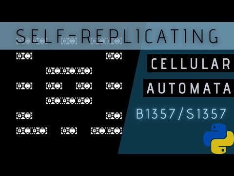 Self Replication Cellular Automata | B1357/S1357 using Pygame