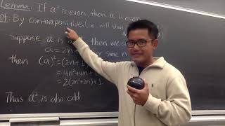 Proving sqrt(2) is irrational!  (Classic Proof)