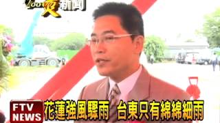 花蓮間歇性大雨 老樹連根拔起－民視新聞