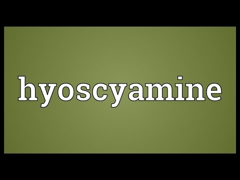 Hyoscyamine Meaning