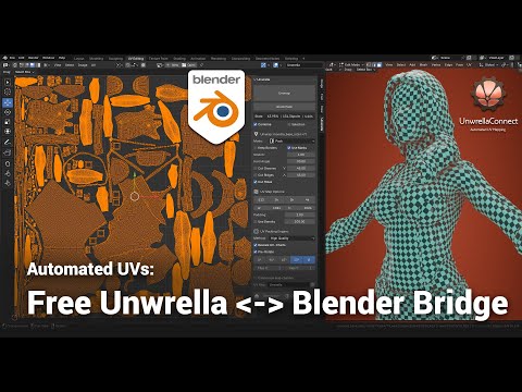UnwrellaConnect: Free Blender Bridge for automatic UV unwrapping