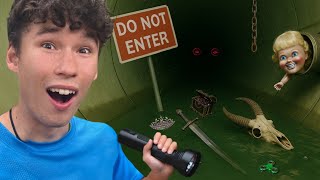 I Found Secret Tunnels Under My City Full of Crazy Items!