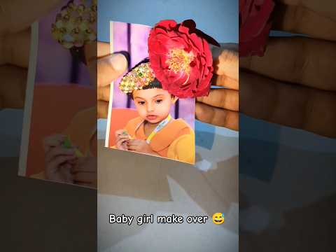 Baby girl quick make over #doll #girl #babygirl #makeup #makeuptutorial #makeuplover #makeover #diy